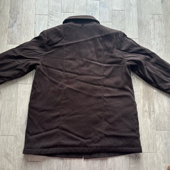 Vintage Tradition Corduroy‎ Faux Suede Chocolate Jacket Coat Large - Picture 9 of 12